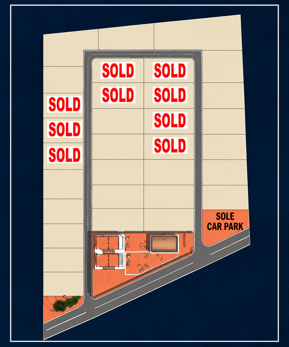 Sardegna 2 Residence site plan showing plots in Mayungu, Watamu