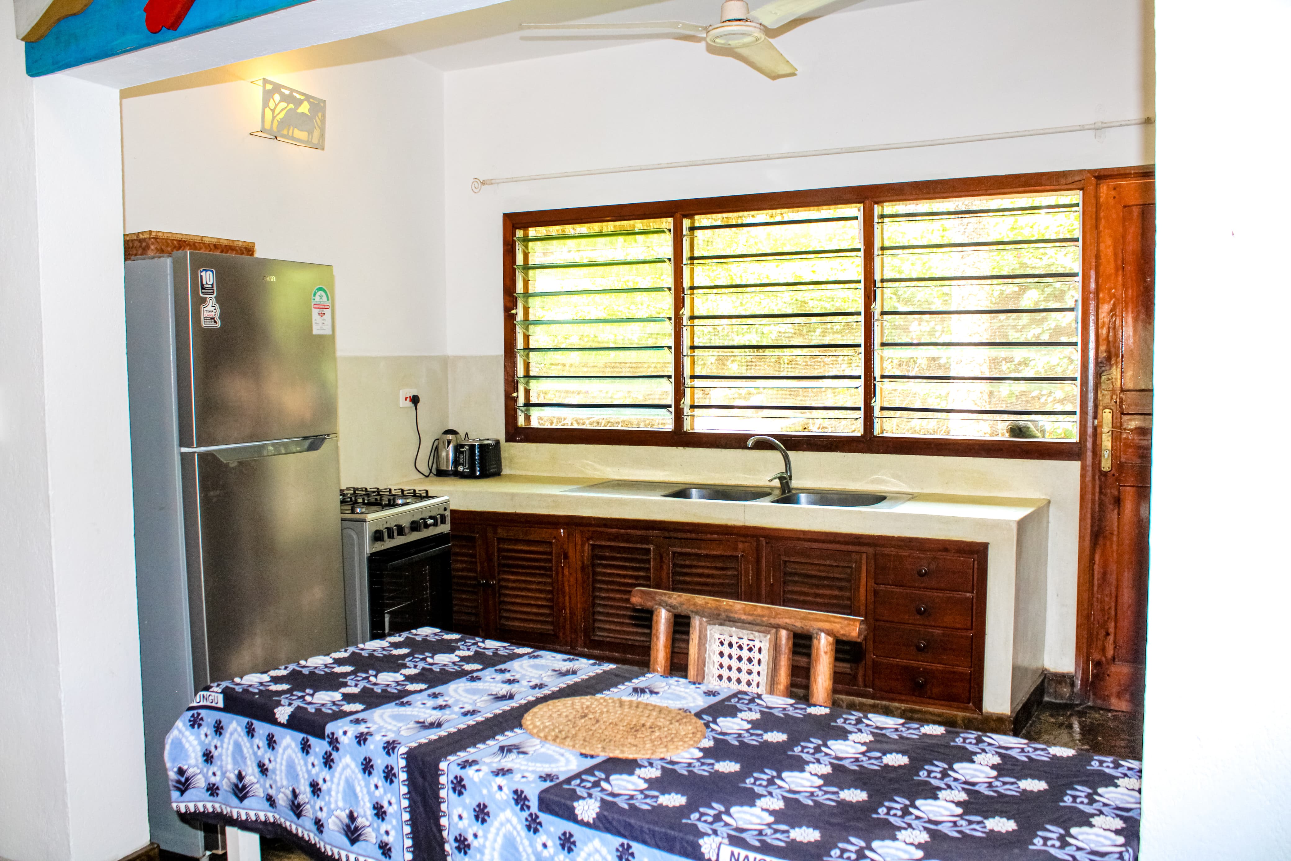 Fully equipped modern kitchen at Nyumba Stella Watamu