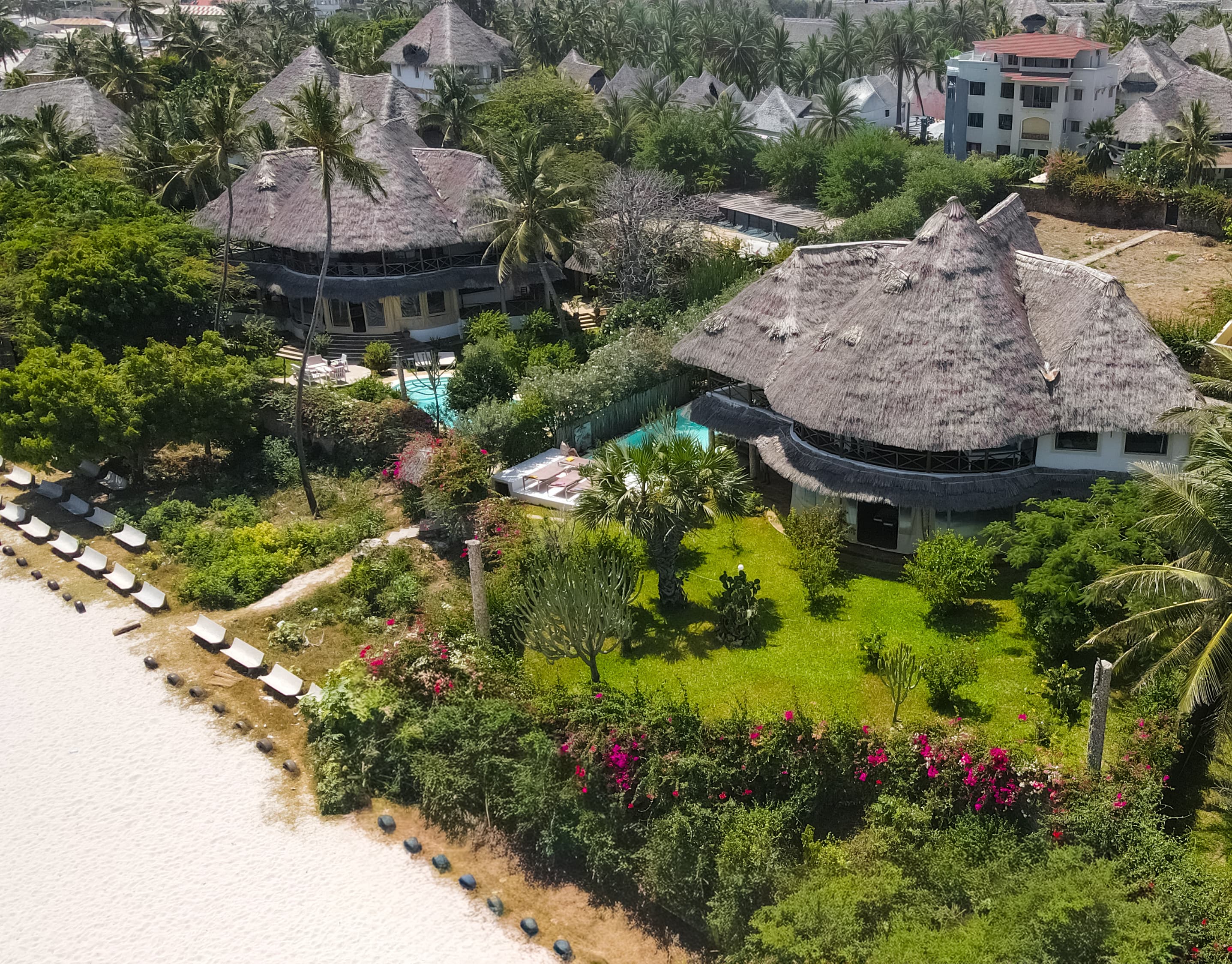 Nyumba Stella luxury beachfront villa exterior with private pool in Watamu